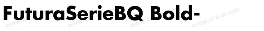 FuturaSerieBQ Bold字体转换